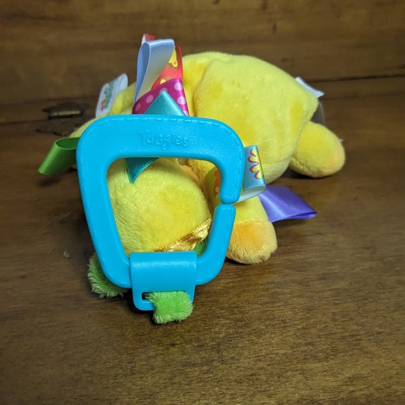 Taggies Yellow Giraffe Rattle Toy Lovey Security Blanket - Picture 5 of 6